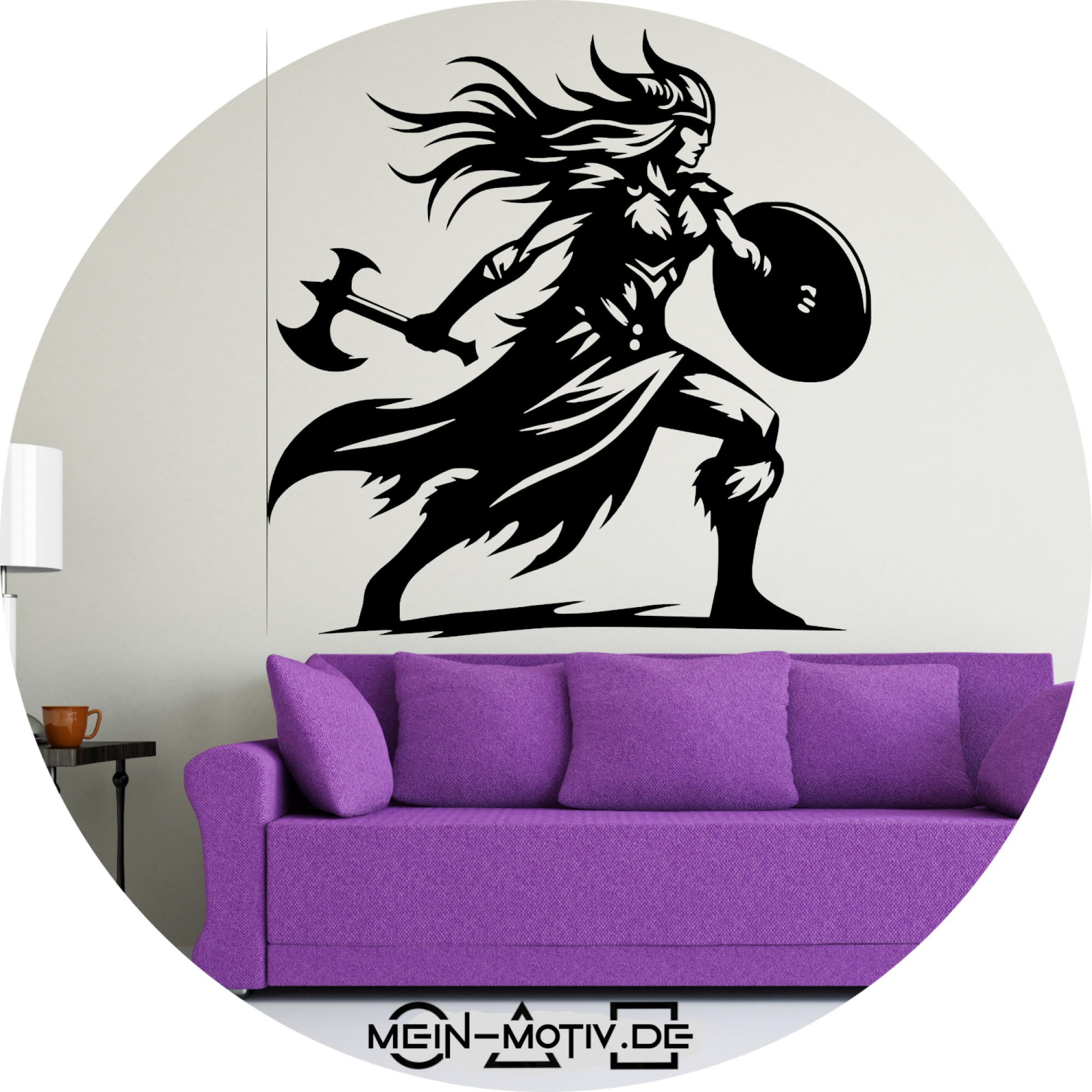 Wandtattoo 46381 Wikinger-Frau 2